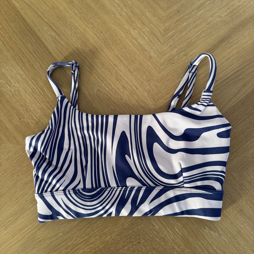 Purple Vitality Patterned Sports Bra!